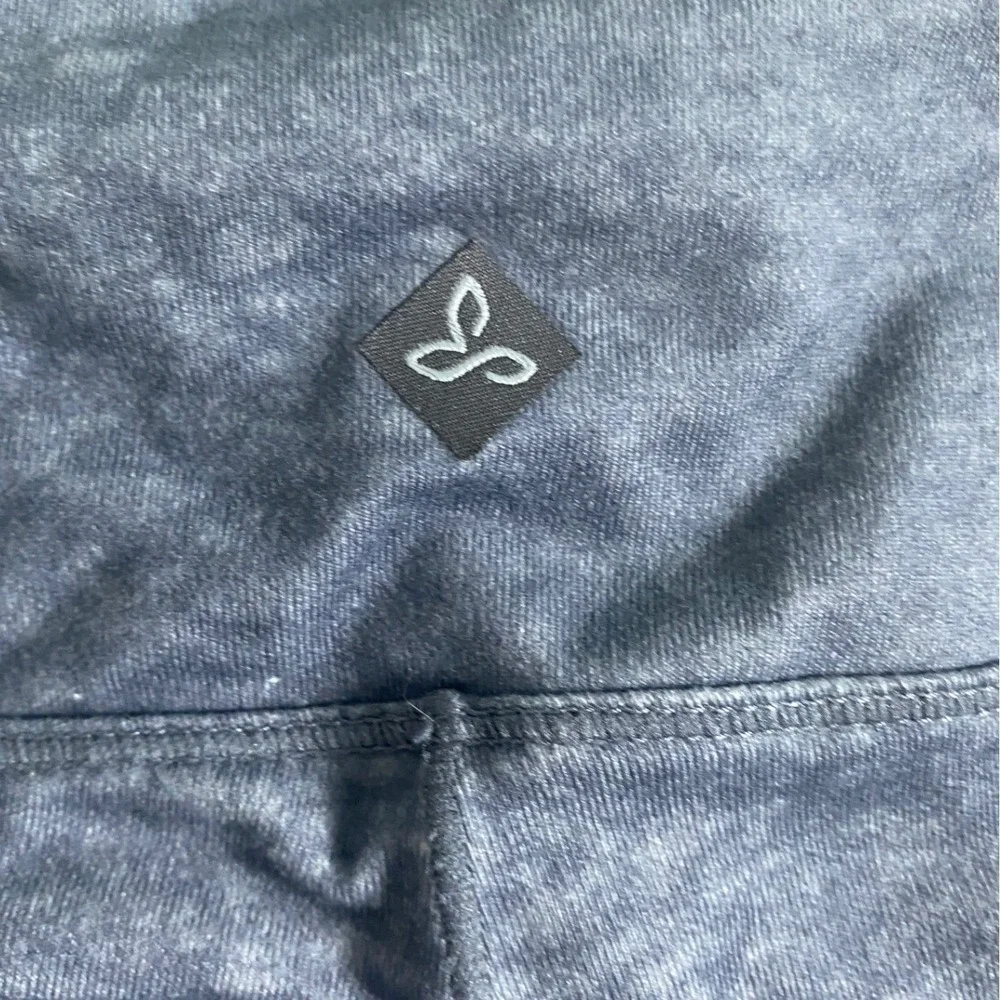 prAna Women Charcoal Burgundy Pillar Geometric Boho Space Dye Yoga Leggings S